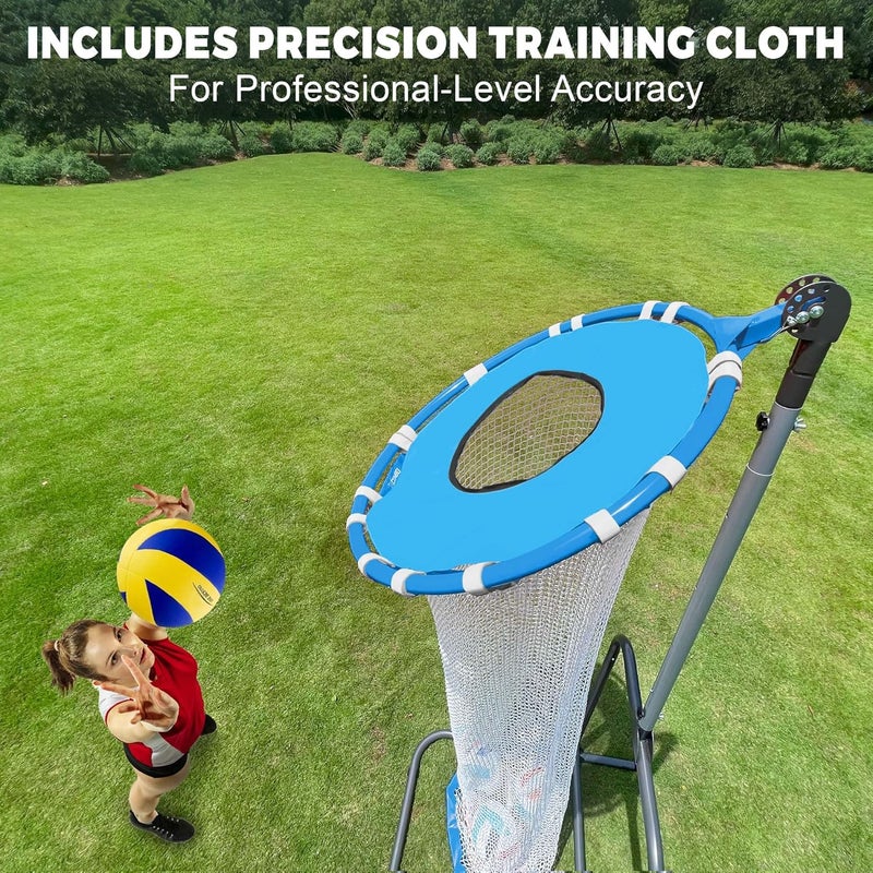 VSSAL Volleyball Setter Trainer Net Setting Training Equipment Target Practice Indoor or Outdoor, Adjustable Height (4.6 ft-9.8 ft) and Angle for Serving Spiking Drills System - Image 4